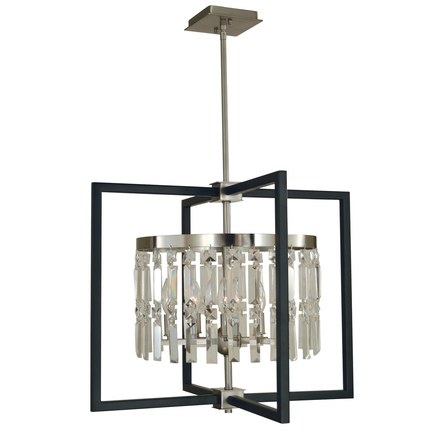 Framburg - 5335 BN/MBLACK - Five Light Chandelier - Hannah - Brushed Nickel/Matte Black