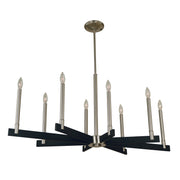 Framburg - 5352 BN/MBLACK - Eight Light Chandelier - Jessica - Brushed Nickel/Matte Black