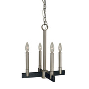 Framburg - 5354 BN/MBLACK - Four Light Chandelier - Jessica - Brushed Nickel/Matte Black