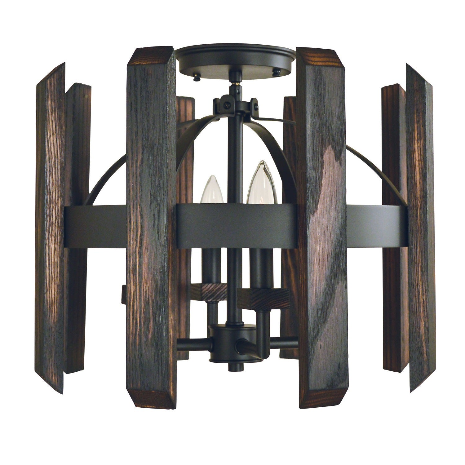 Framburg - 5372 MBLACK - Four Light Flush / Semi-Flush Mount - Modern Farmhouse - Matte Black