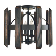 Framburg - 5372 MBLACK - Four Light Flush / Semi-Flush Mount - Modern Farmhouse - Matte Black