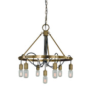 Framburg - 5380 AB - Seven Light Chandelier - Felix - Antique Brass