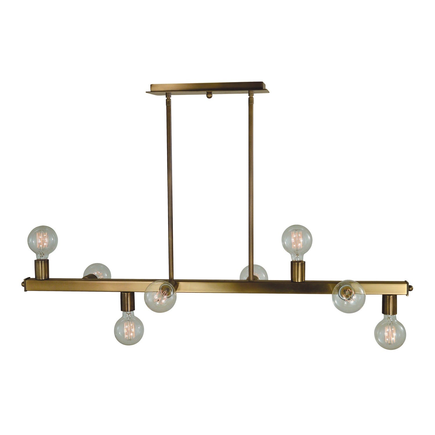 Framburg - 5381 AB - Eight Light Island Chandelier - Heloise - Antique Brass