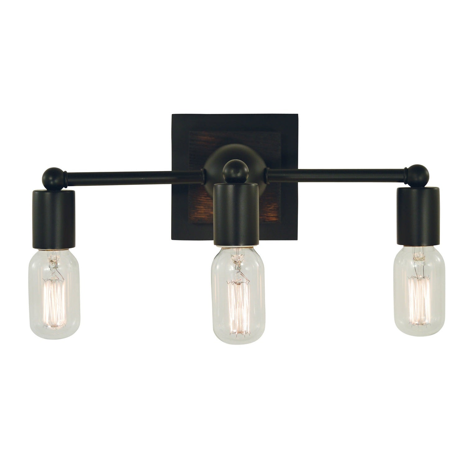 Framburg - 5403 MBLACK - Three Light Wall Sconce - Modern Farmhouse - Matte Black