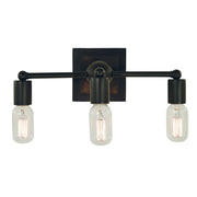 Framburg - 5403 MBLACK - Three Light Wall Sconce - Modern Farmhouse - Matte Black