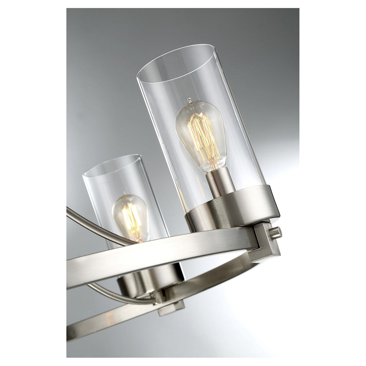 Meridian - M10018BN - Five Light Chandelier - Mchan - Brushed Nickel