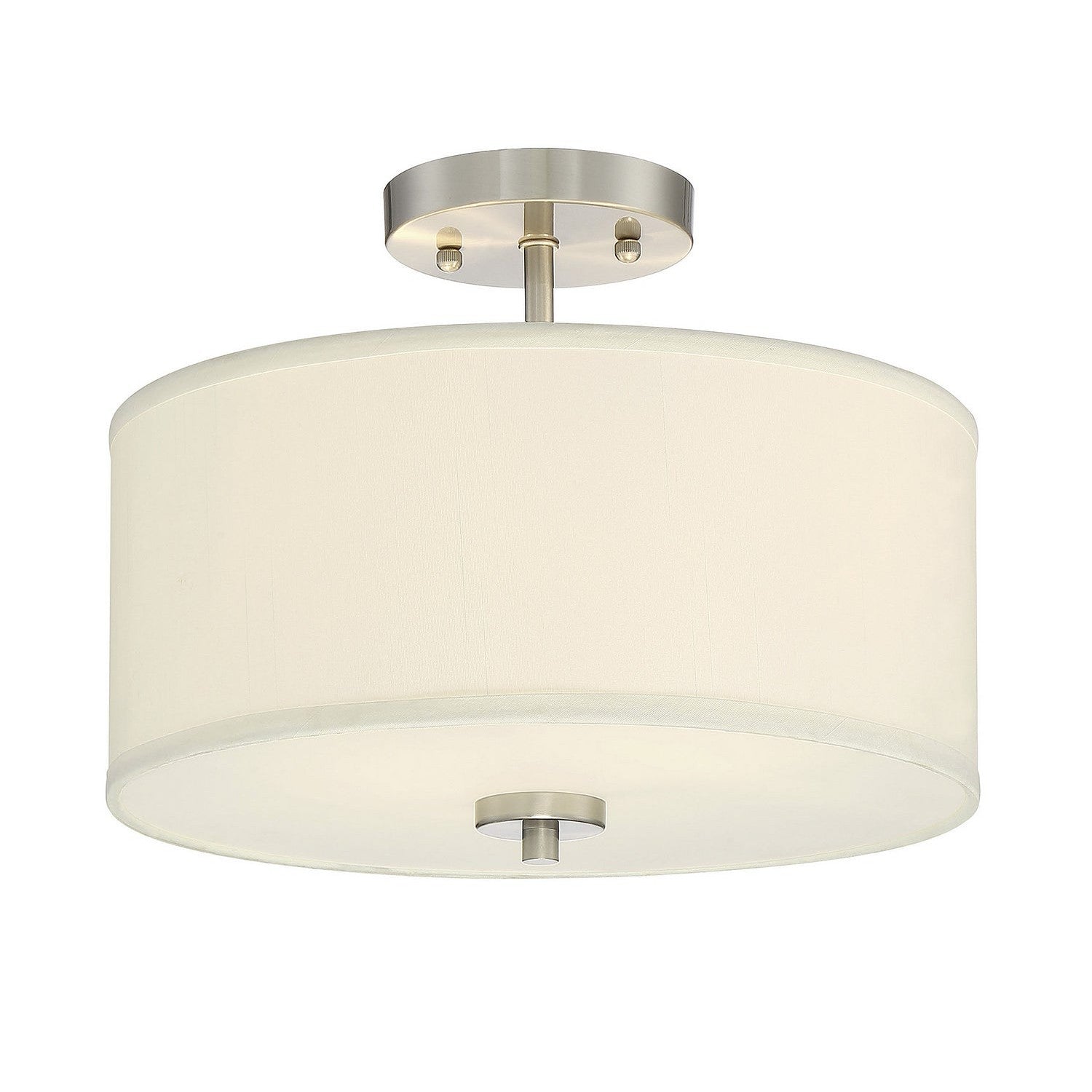 Meridian - M60008BN - Two Light Semi-Flush Mount - Msemi - Brushed Nickel