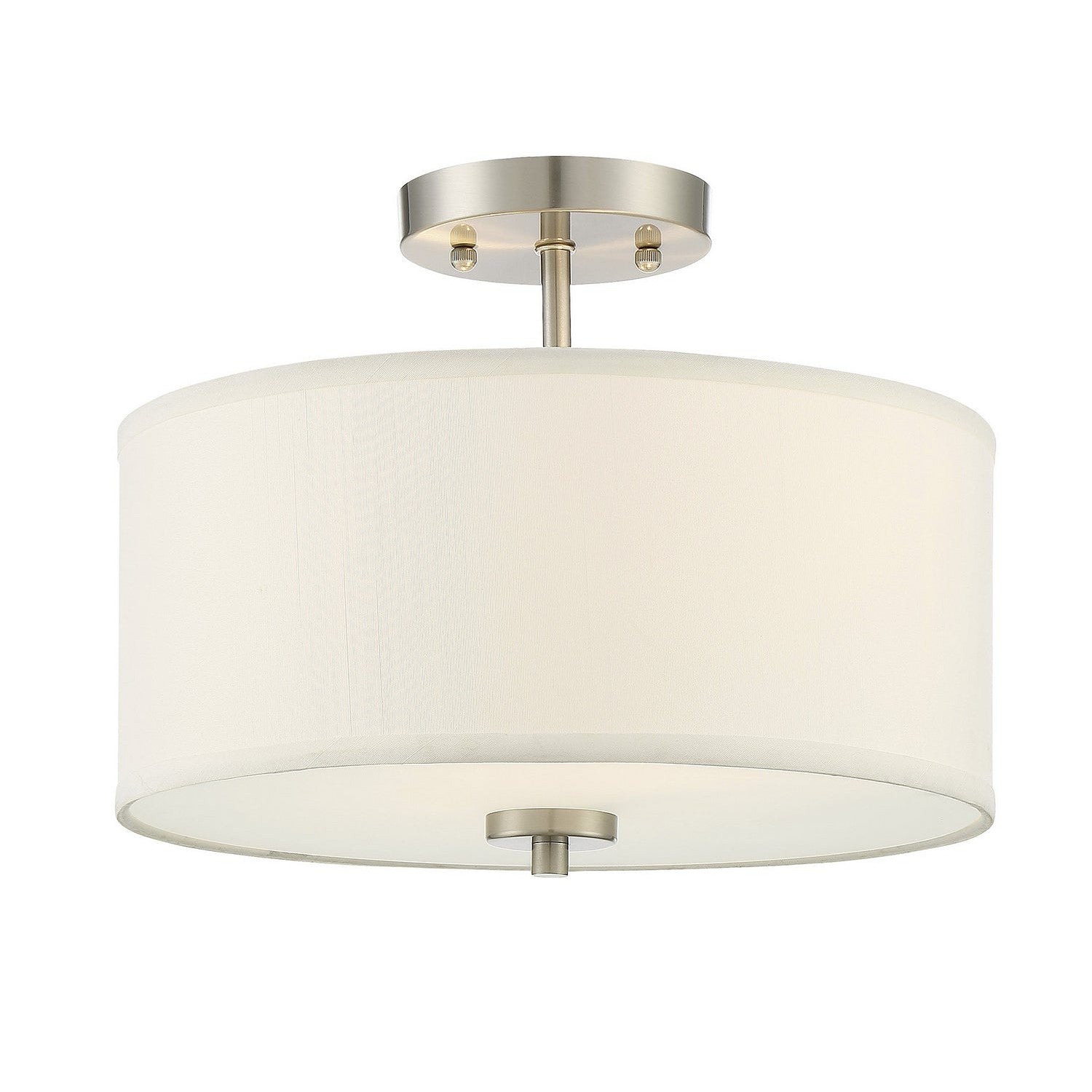 Meridian - M60008BN - Two Light Semi-Flush Mount - Msemi - Brushed Nickel