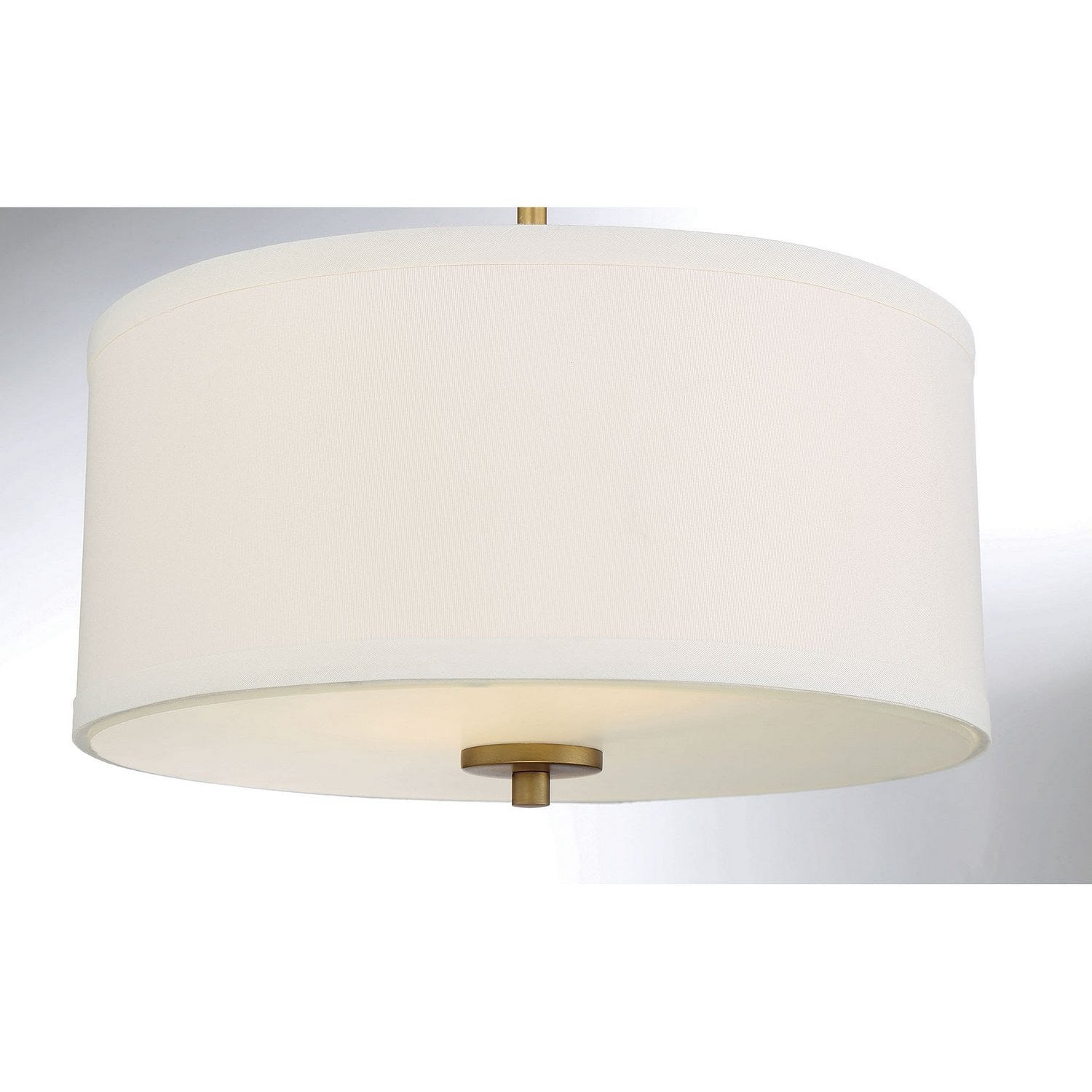 Meridian - M60008NB - Two Light Semi-Flush Mount - Msemi - Natural Brass