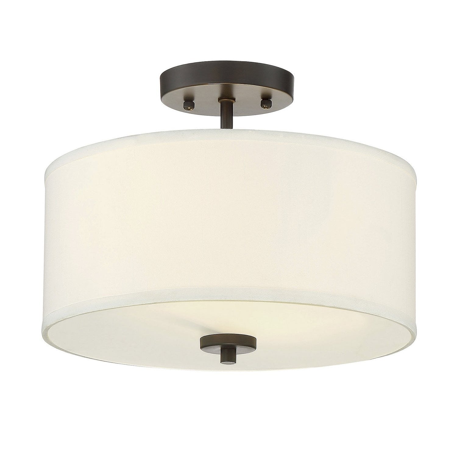 Meridian - M60008ORB - Two Light Semi-Flush Mount - Msemi - Oil Rubbed Bronze