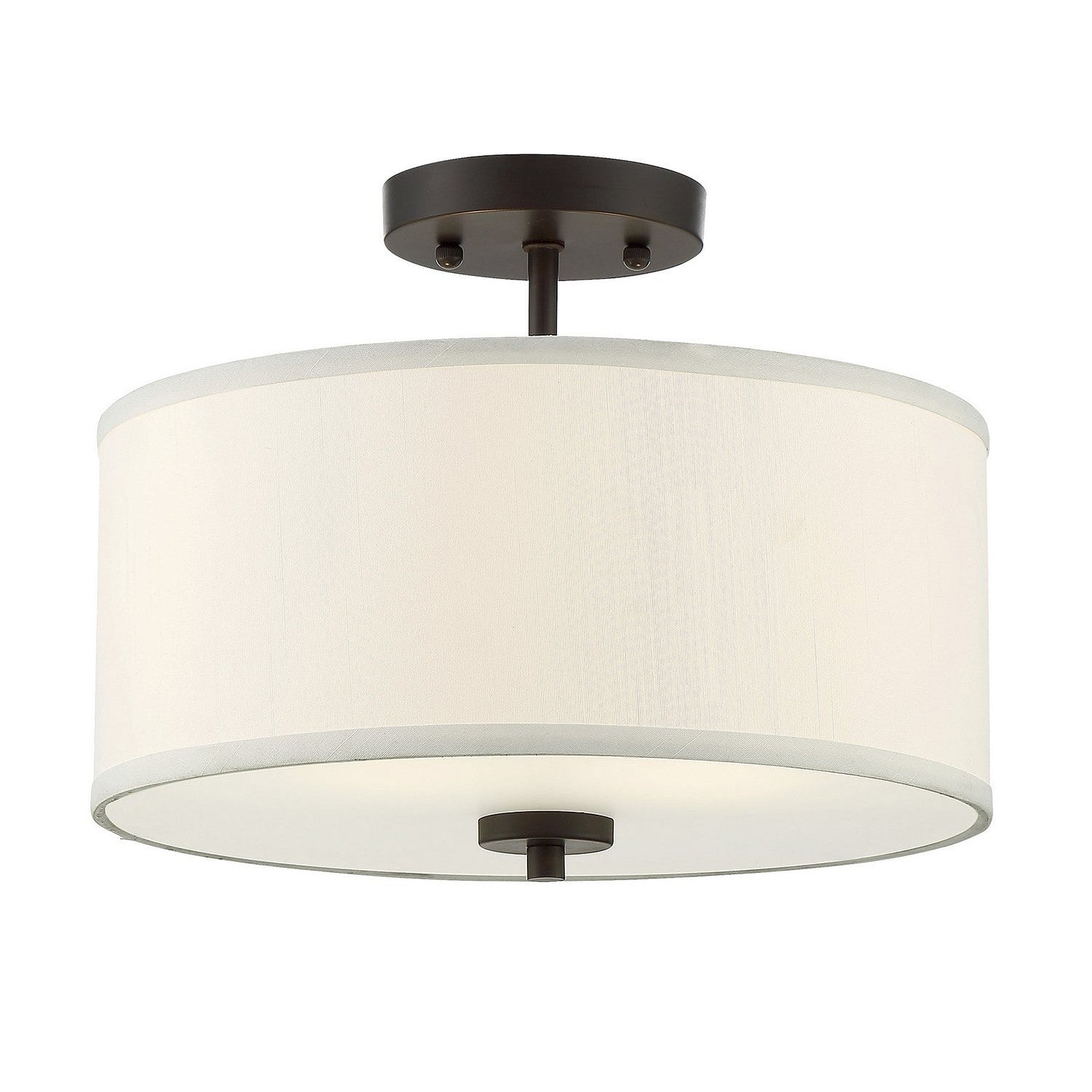 Meridian - M60008ORB - Two Light Semi-Flush Mount - Msemi - Oil Rubbed Bronze