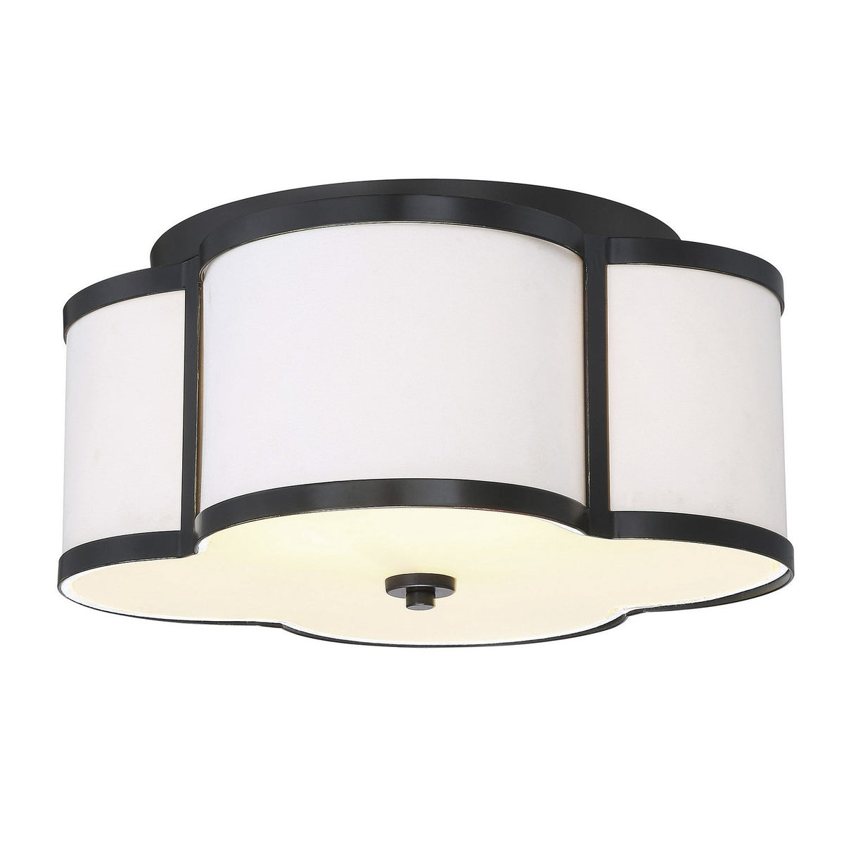 Meridian - M60020CBZ - Three Light Semi-Flush Mount - Msemi - Classic Bronze