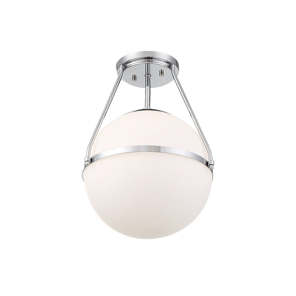 Meridian - M60054CH - One Light Semi-Flush Mount - Msemi - Chrome
