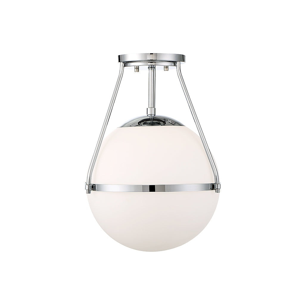 Meridian - M60054CH - One Light Semi-Flush Mount - Msemi - Chrome