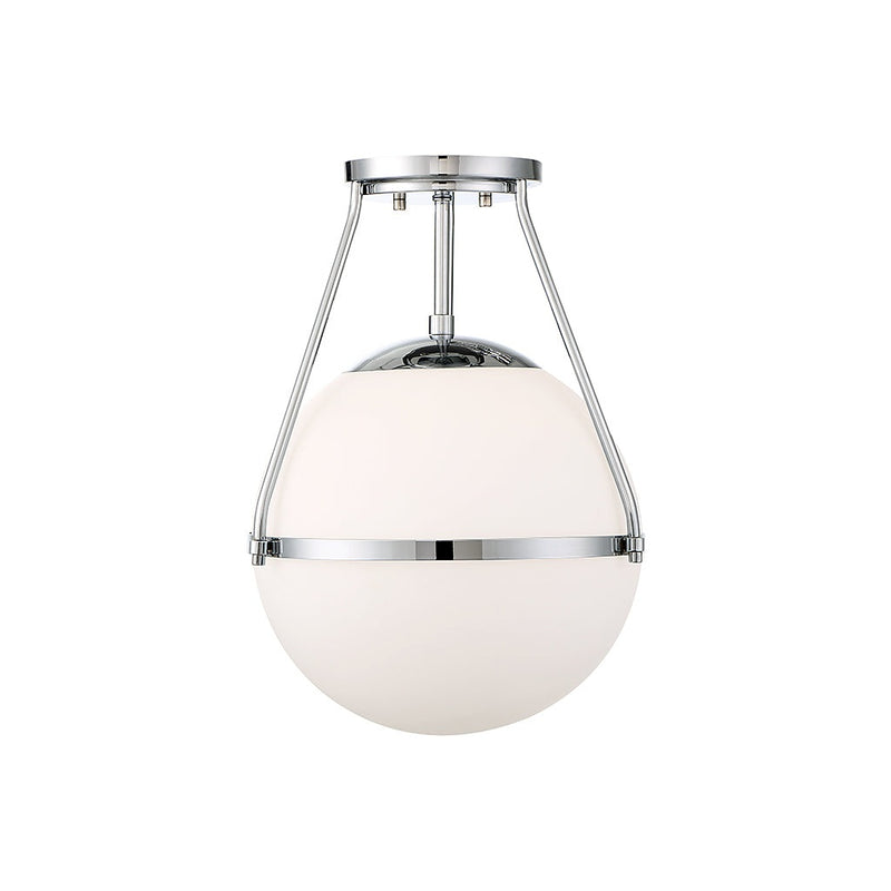 Meridian - M60054CH - One Light Semi-Flush Mount - Msemi - Chrome