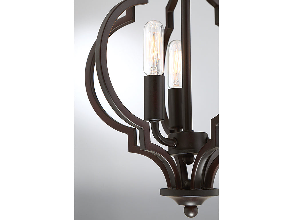 Meridian - M60055ORB - Three Light Semi-Flush Mount - Msemi - Oil Rubbed Bronze