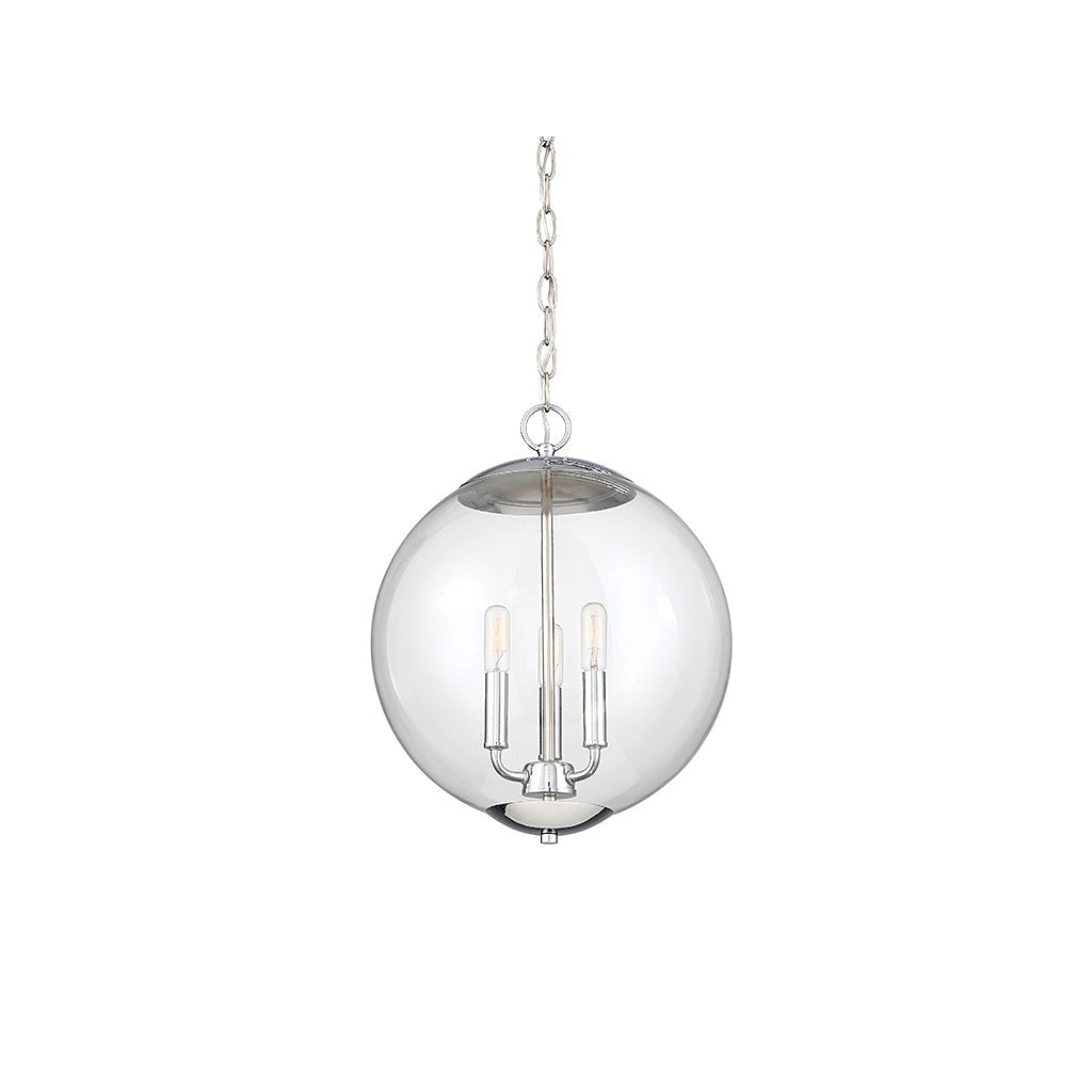Meridian - M70060CH - Three Light Pendant - Mpend - Chrome