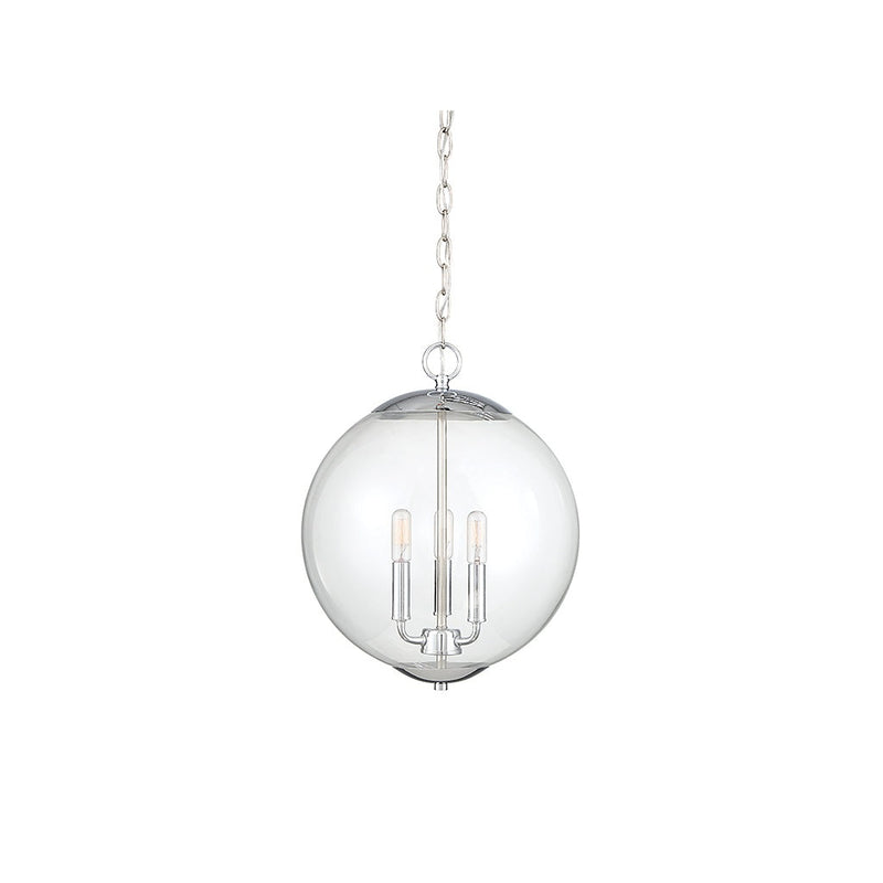Meridian - M70060CH - Three Light Pendant - Mpend - Chrome