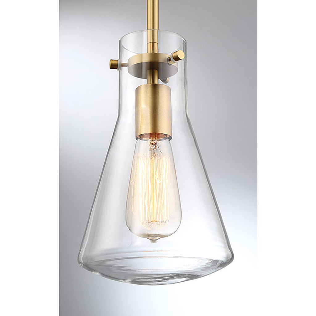 Meridian - M70063NB - One Light Pendant - Mpend - Natural Brass