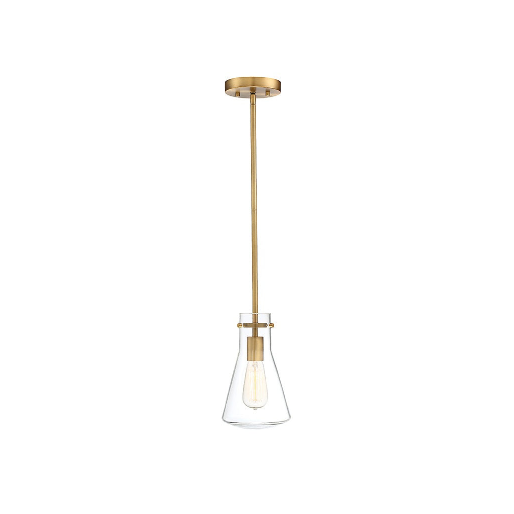 Meridian - M70063NB - One Light Pendant - Mpend - Natural Brass