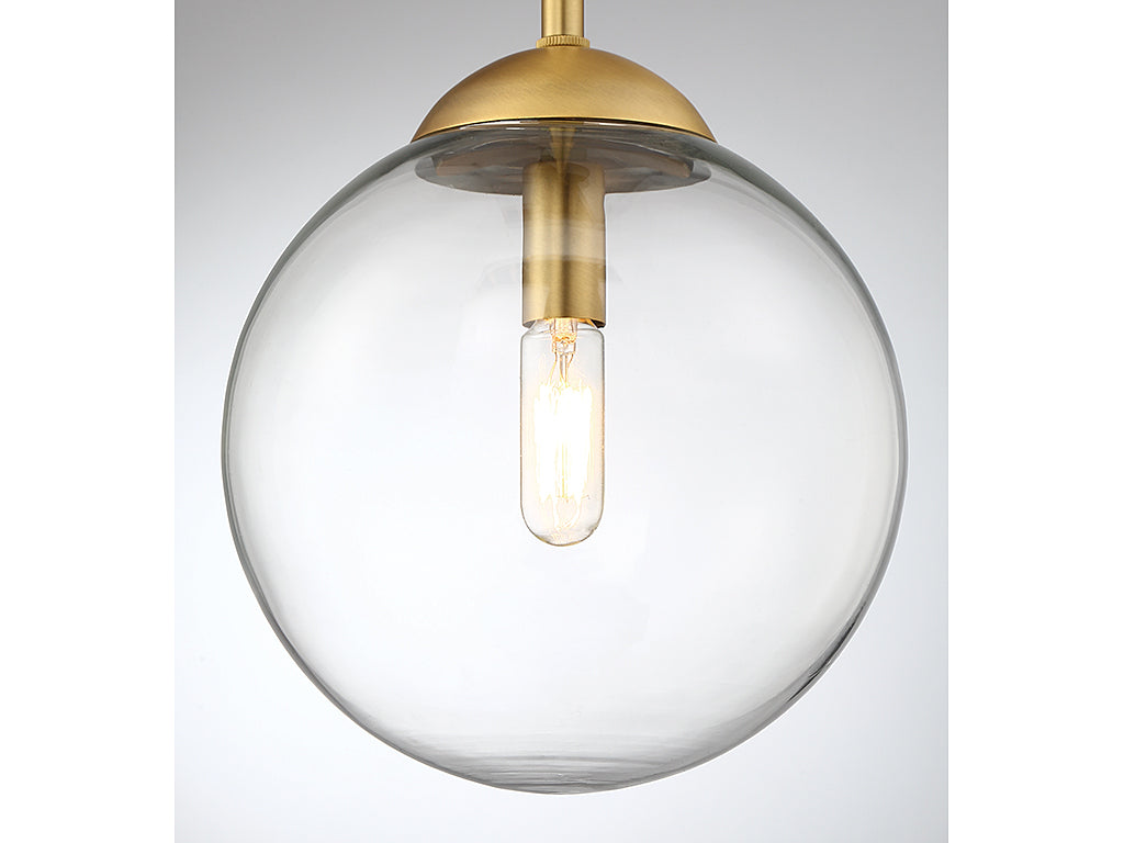 Meridian - M70067NB - One Light Mini Pendant - Mmin2 - Natural Brass
