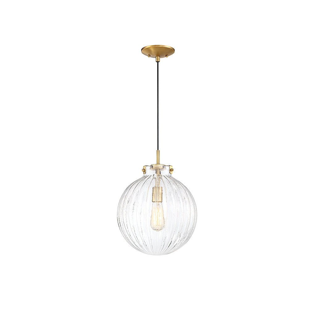 Meridian - M70068NB - One Light Mini Pendant - Mmin2 - Natural Brass
