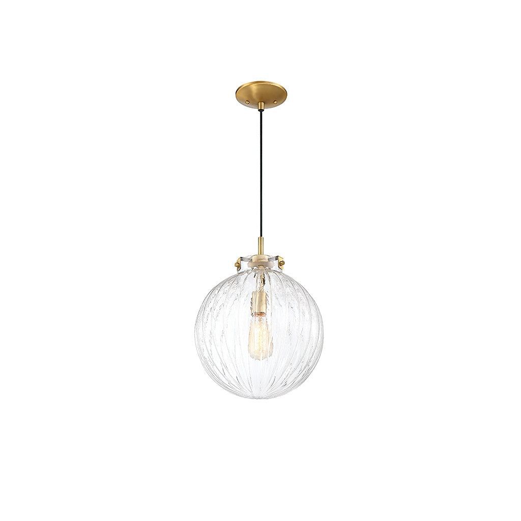 Meridian - M70068NB - One Light Mini Pendant - Mmin2 - Natural Brass