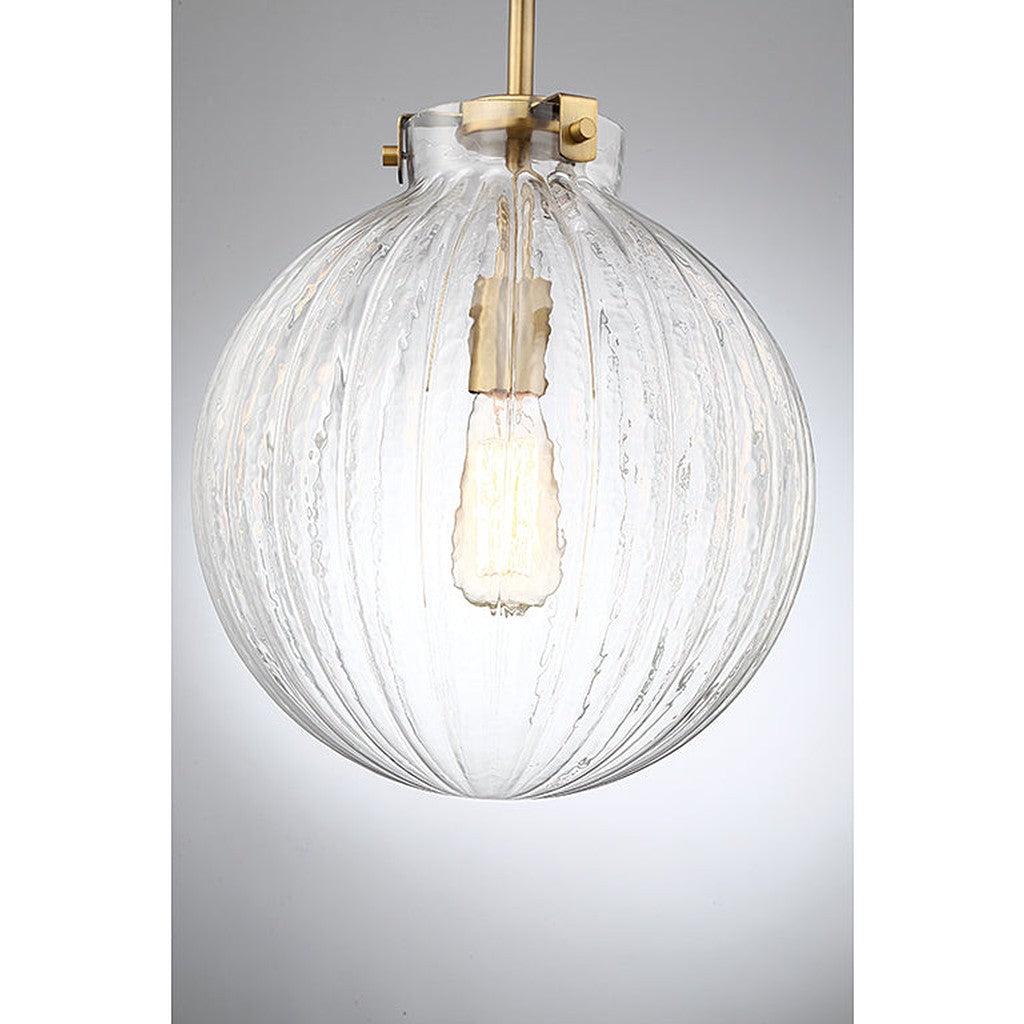 Meridian - M70068NB - One Light Mini Pendant - Mmin2 - Natural Brass