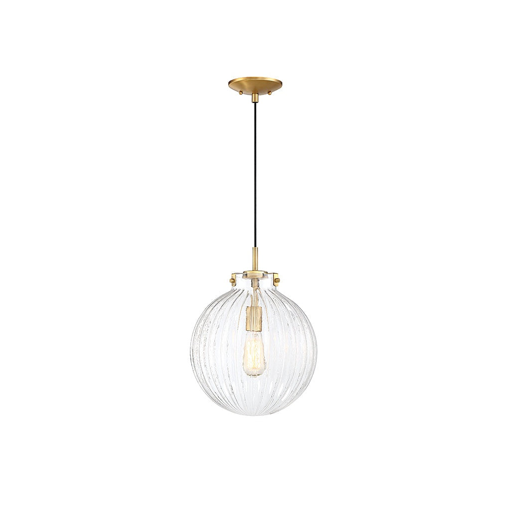 Meridian - M70068NB - One Light Mini Pendant - Mmin2 - Natural Brass
