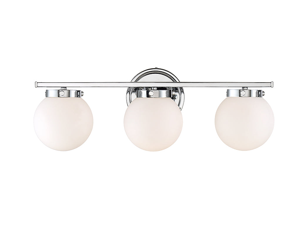 Meridian - M80023CH - Three Light Bathroom Vanity Light - Mbath - Chrome