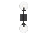 Meridian - M90001-BK - Two Light Wall Sconce - Mscon - Black