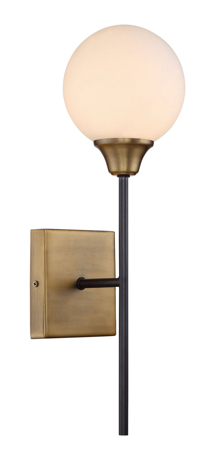Meridian - M90003-79 - One Light Wall Sconce - Mscon - Oiled Rubbed Bronze with Natural Brass