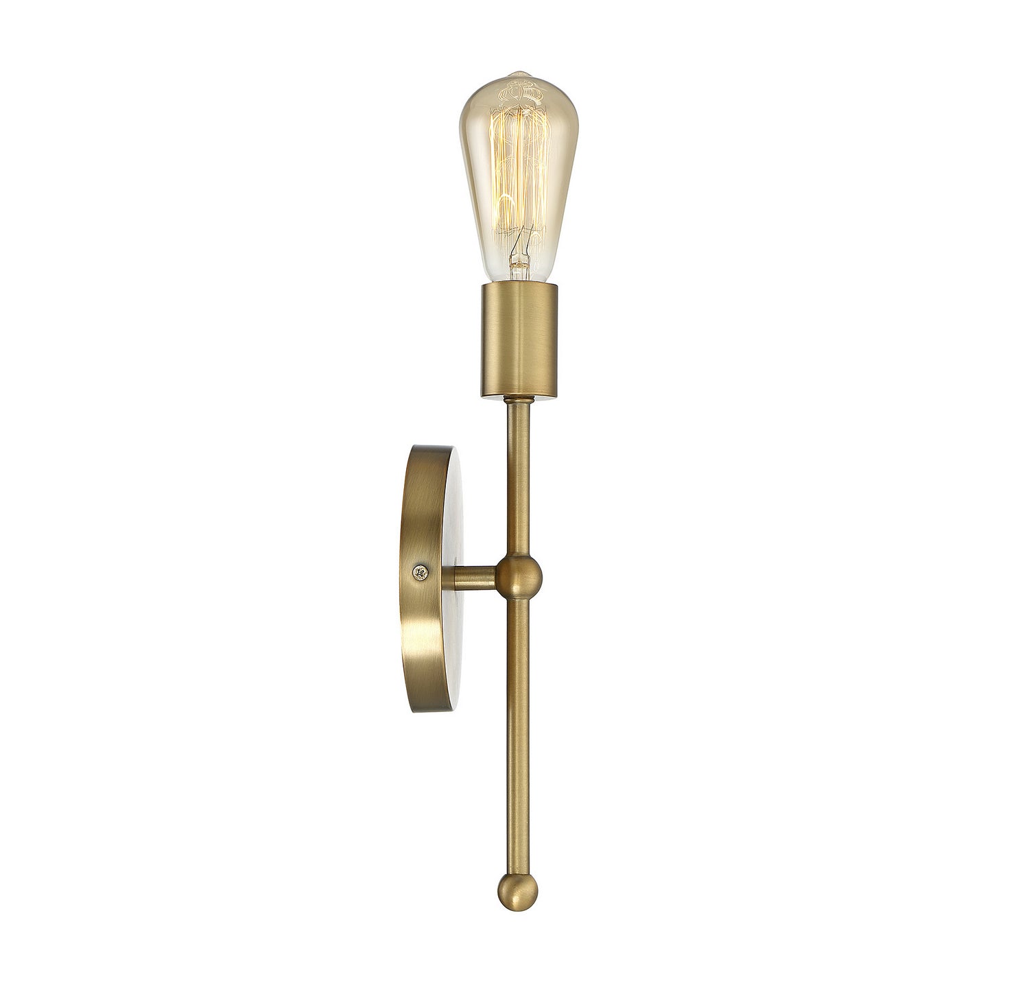 Meridian - M90005-322 - One Light Wall Sconce - Mscon - Natural Brass