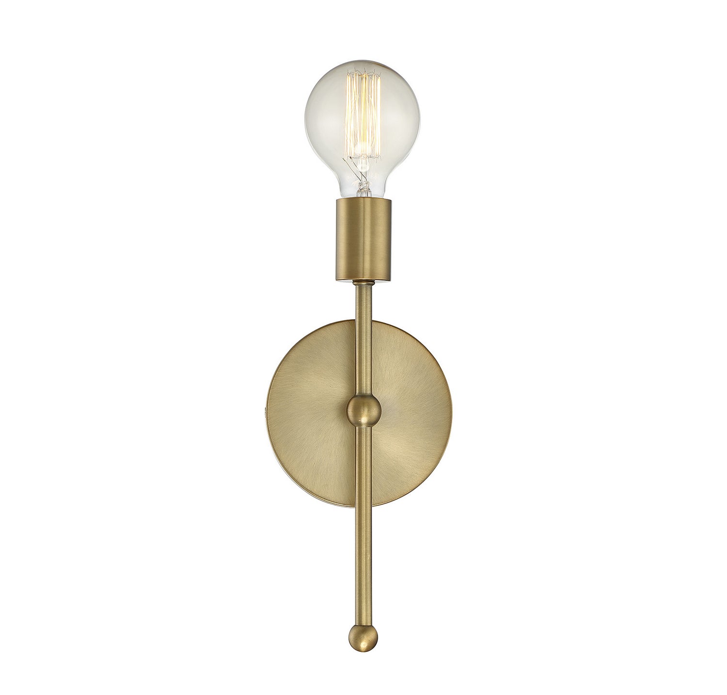 Meridian - M90005-322 - One Light Wall Sconce - Mscon - Natural Brass