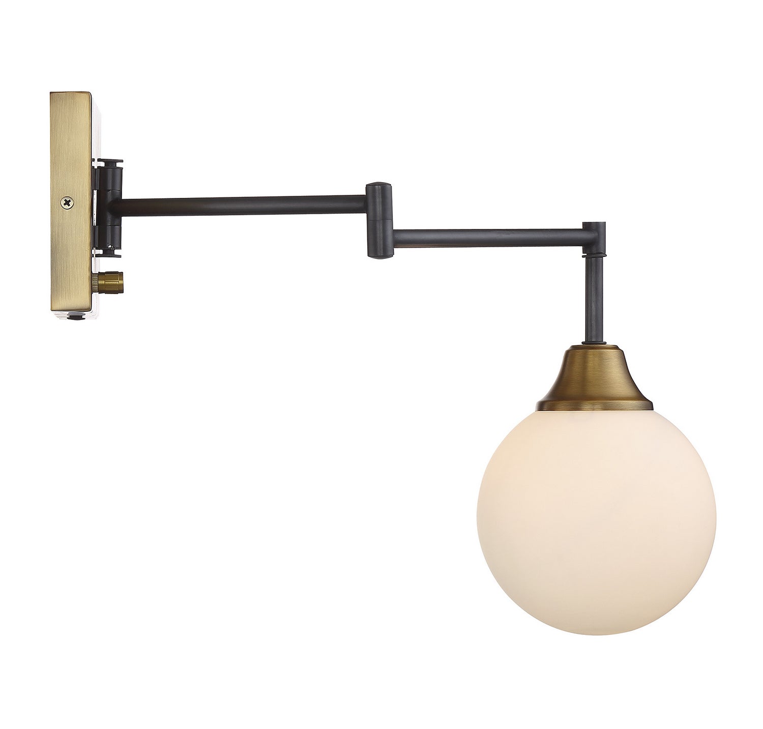 Meridian - M90006-79 - One Light Wall Sconce - Mscon - Oiled Rubbed Bronze with Natural Brass