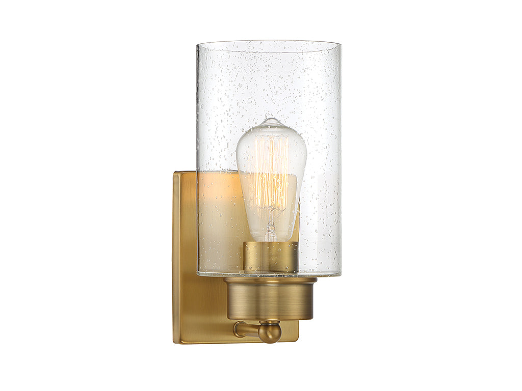 Meridian - M90013NB - One Light Wall Sconce - Mscon - Natural Brass