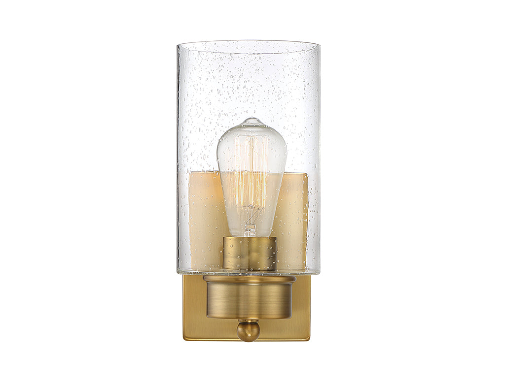 Meridian - M90013NB - One Light Wall Sconce - Mscon - Natural Brass