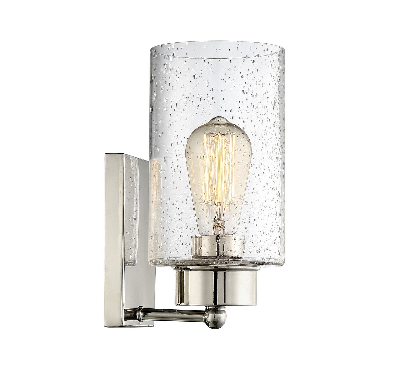 Meridian - M90013PN - One Light Wall Sconce - Mscon - Polished Nickel