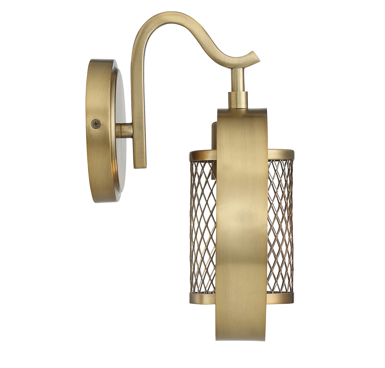 Meridian - M90015NB - One Light Wall Sconce - Mscon - Natural Brass