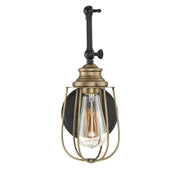 Meridian - M90022ORBNB - One Light Wall Sconce - Mscon - Oil Rubbed Bronze with Natural Brass