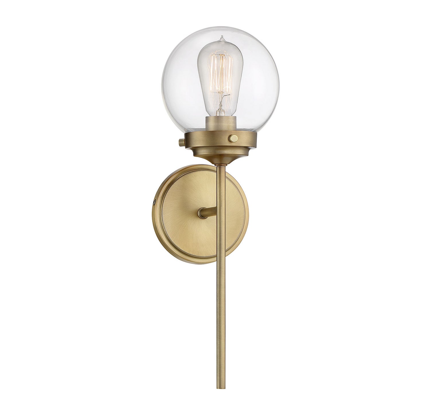 Meridian - M90025NB - One Light Wall Sconce - Mscon - Natural Brass