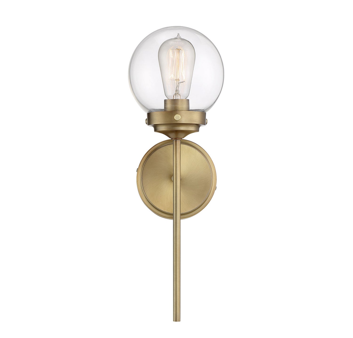 Meridian - M90025NB - One Light Wall Sconce - Mscon - Natural Brass