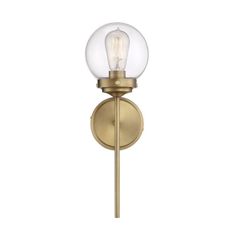 Meridian - M90025NB - One Light Wall Sconce - Mscon - Natural Brass