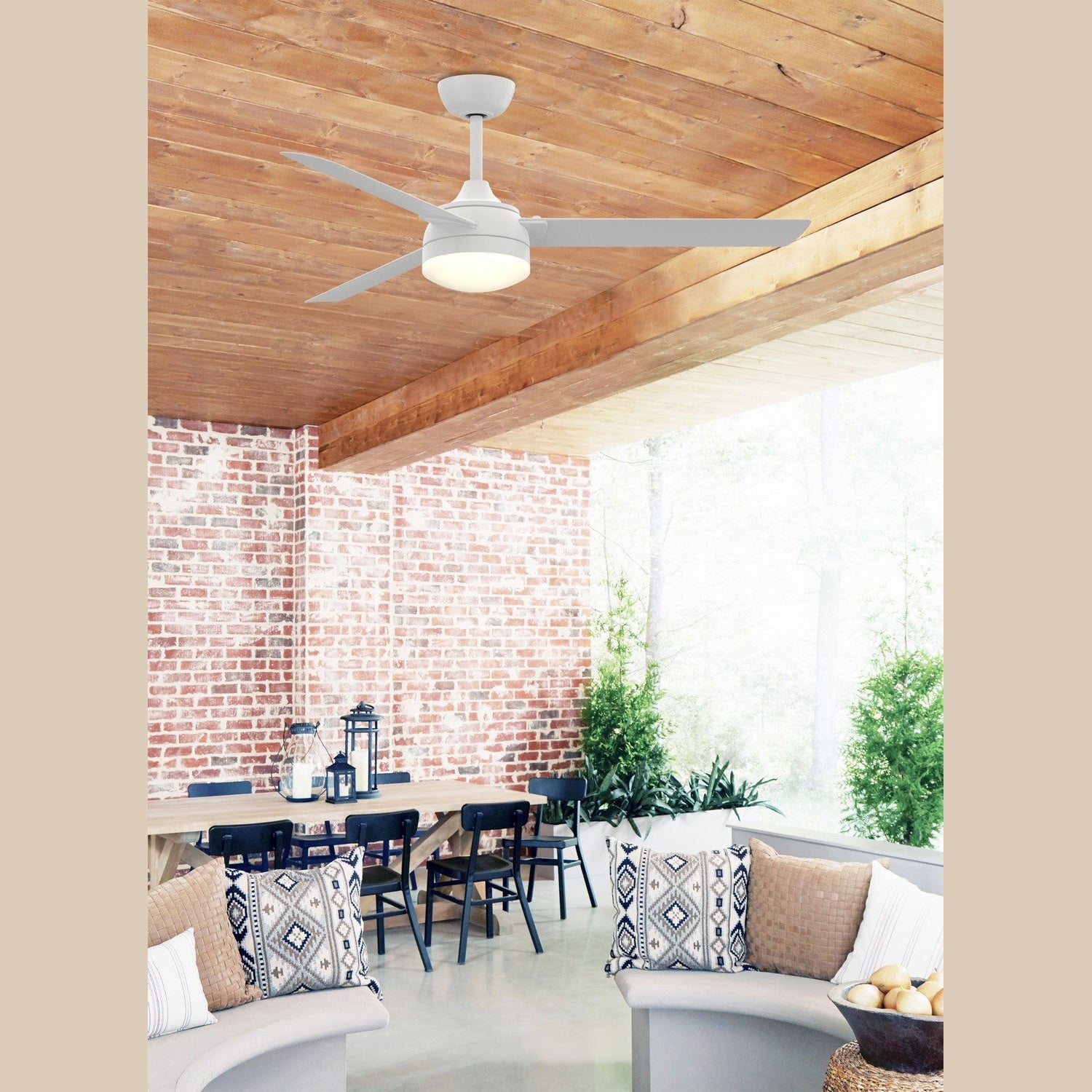 Fanimation - FP6729BMWW - 56"Ceiling Fan - Xeno Wet - Matte White