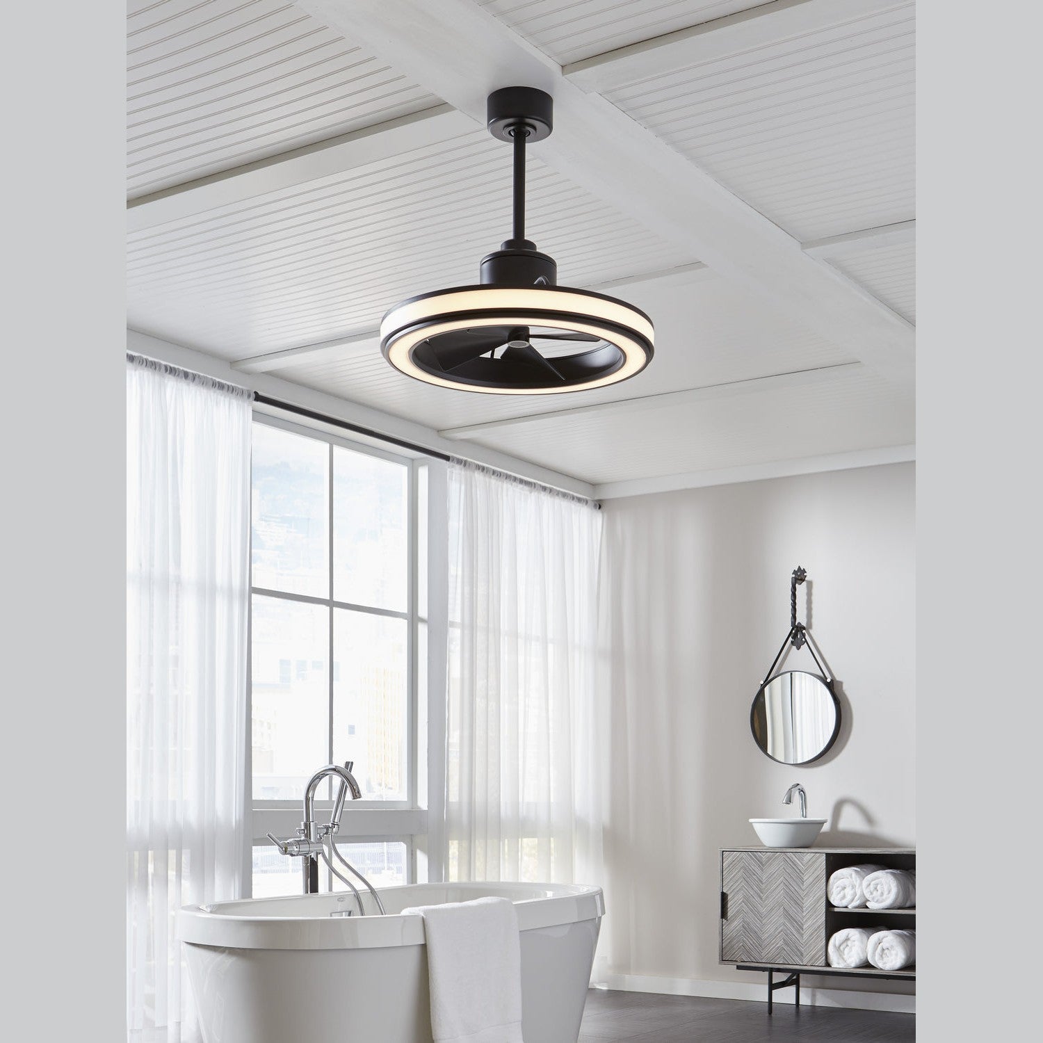 Fanimation - FP8404BL - 16"Ceiling Fan - Gleam - Black