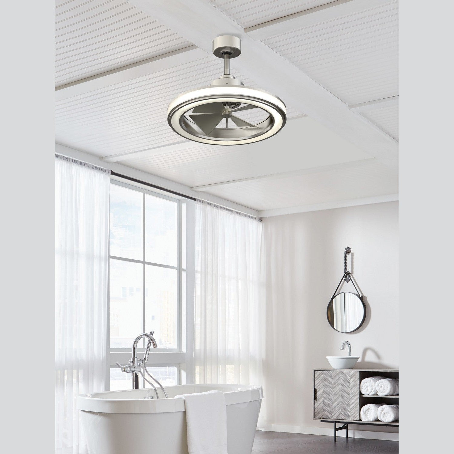Fanimation - FP8404BN - 16"Ceiling Fan - Gleam - Brushed Nickel