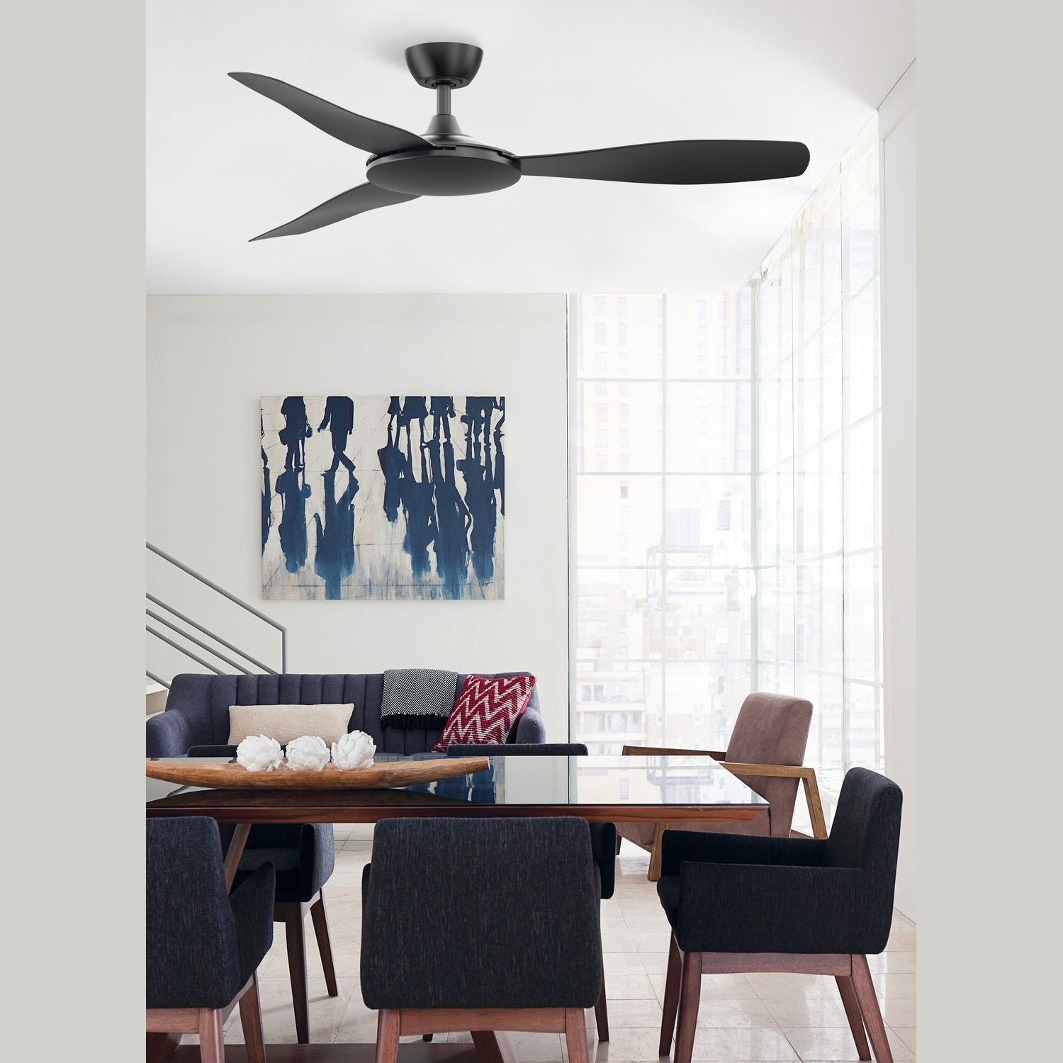 Fanimation - FPD8520BL - 52"Ceiling Fan - GlideAire - Black
