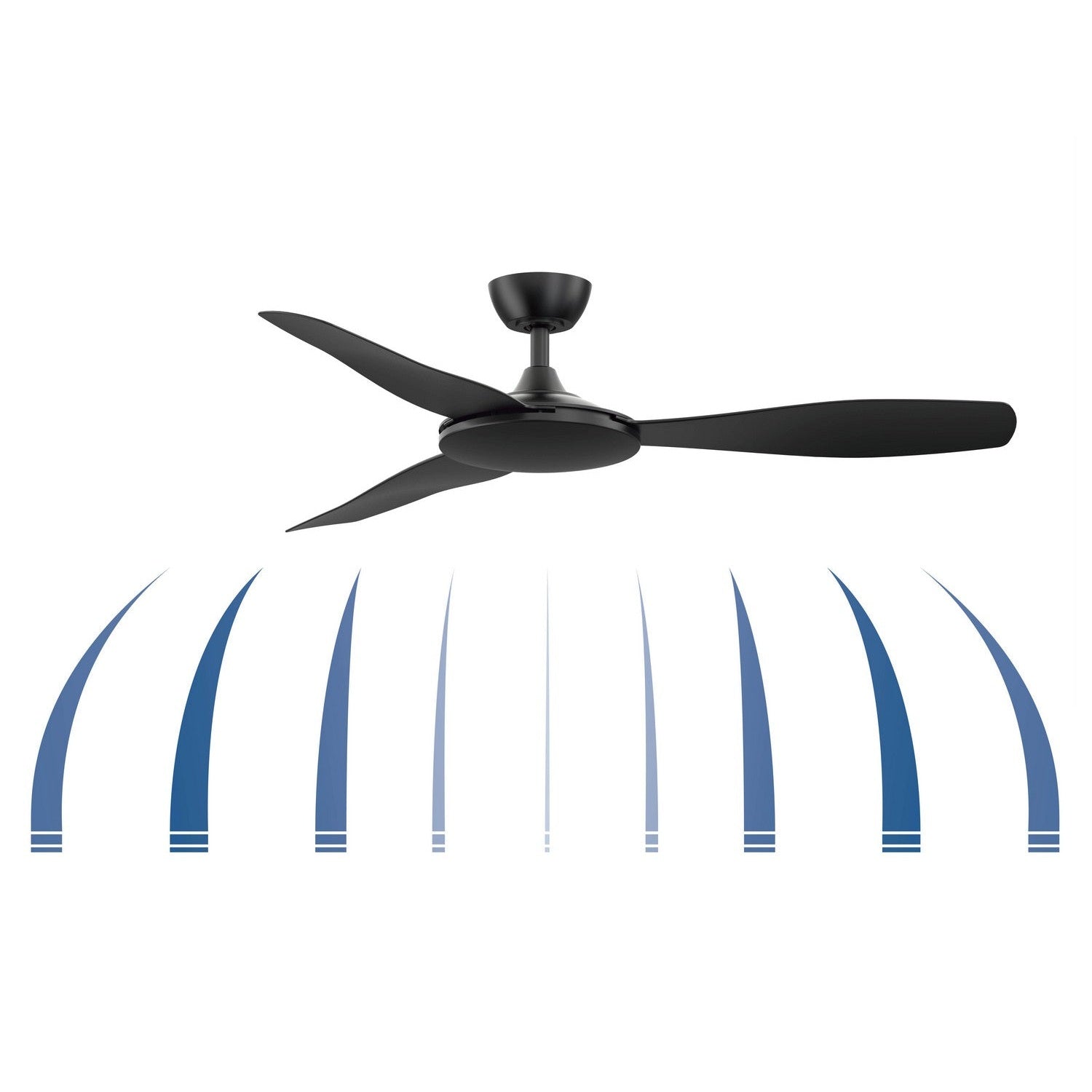 Fanimation - FPD8520BL - 52"Ceiling Fan - GlideAire - Black
