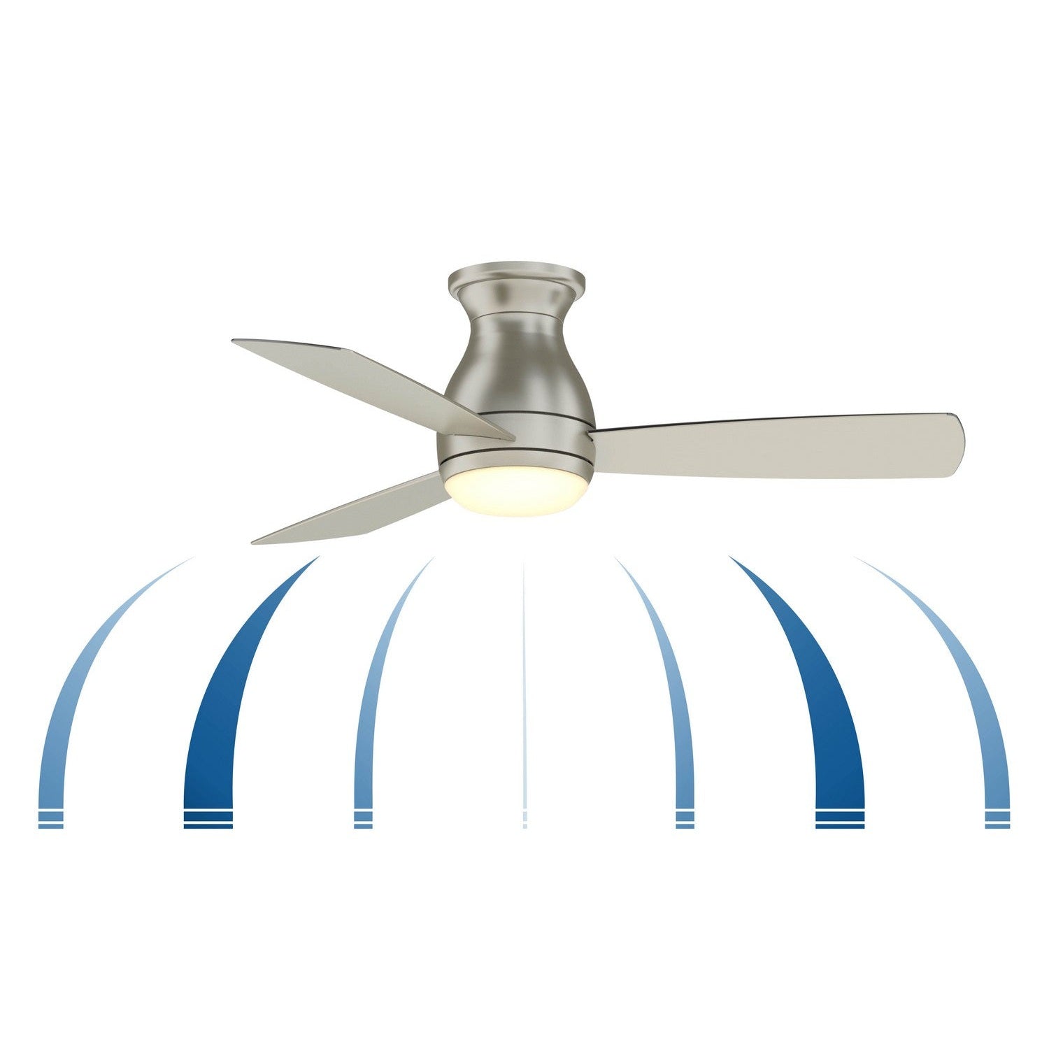 Fanimation - FPS8332BBNW - 44"Ceiling Fan - Hugh 44 - Brushed Nickel