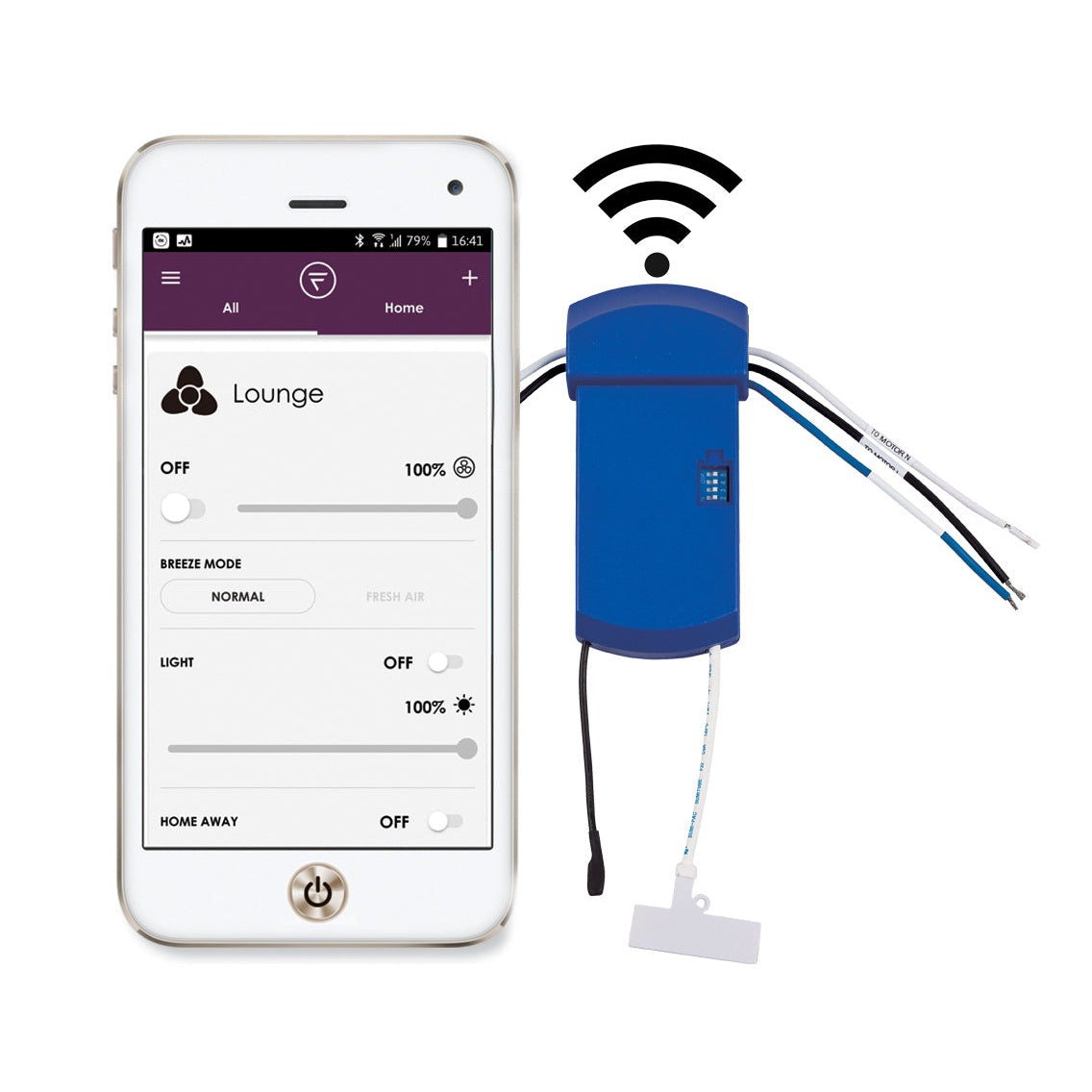 Fanimation - WFR7912 - WiFi Receiver - FanSync - Blue